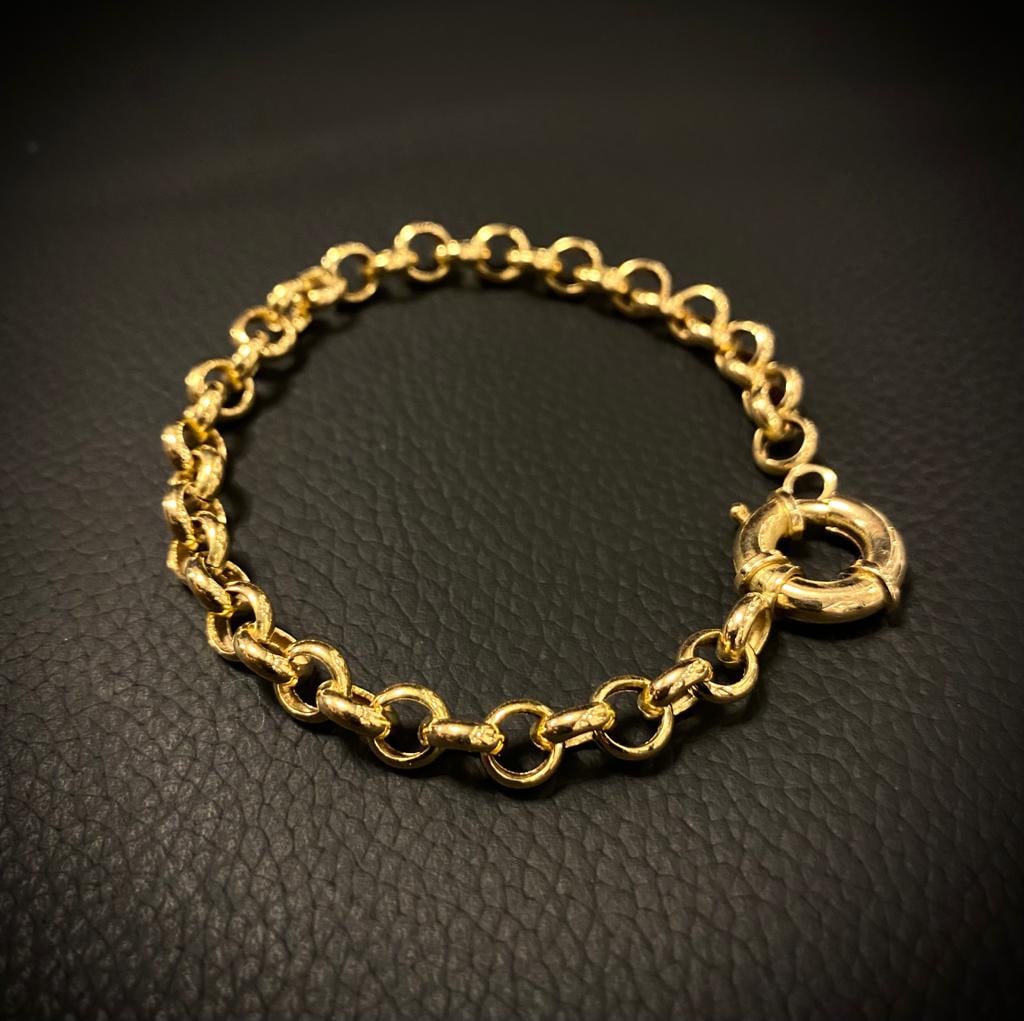 Pulseira Elo Português 8 Gramas em Ouro 18k 750